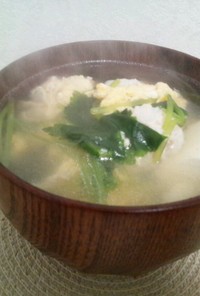 親子丼風スープ