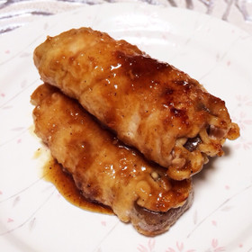 ダイエット☆こんにゃくえのきの豚肉巻き♪