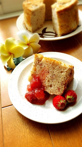 ひな祭り❤母の日❤ホケミで簡単苺シフォン