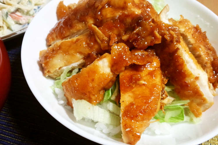 鶏むね肉を照り焼きで ガッツリむねテリ丼 レシピ 作り方 By 7歳 5歳 2歳 クックパッド 簡単おいしいみんなのレシピが352万品