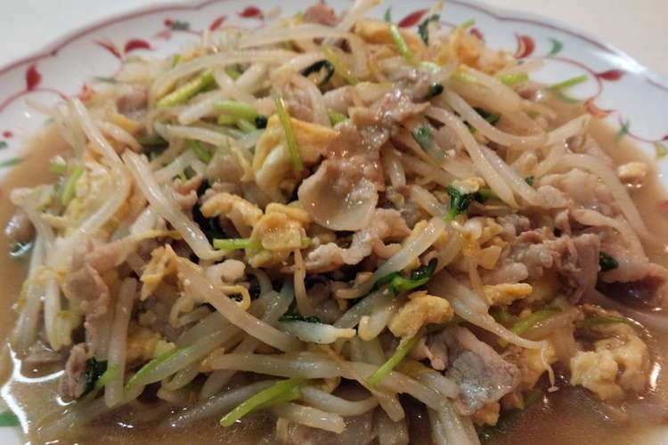 塩炒り卵で 三つ葉ともやしの豚バラ炒め レシピ 作り方 By クリームステッチ クックパッド 簡単おいしいみんなのレシピが352万品