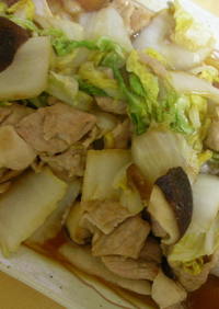 豚肉と白菜の甘酢炒め
