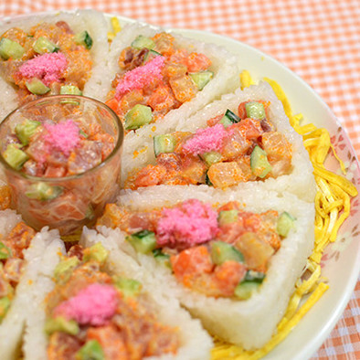 ひな祭りに！海鮮タルタルちらし寿司H27の写真