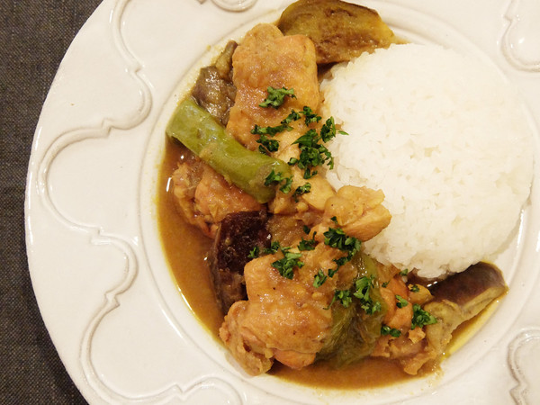 チキンのケララカレー風