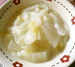 餃子の皮&白菜noしろ～いスープ煮の画像