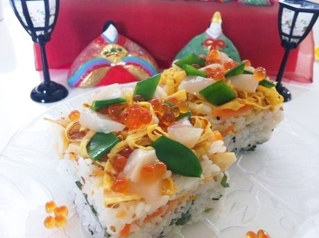 ひな祭り★金ごまと黒ごまの２色ちらし寿司の画像