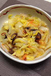 白菜の中華風サラダ漬け。レンジ調理
