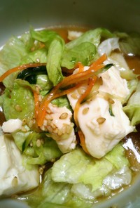 メイソンジャーde中華風豆腐サラダ