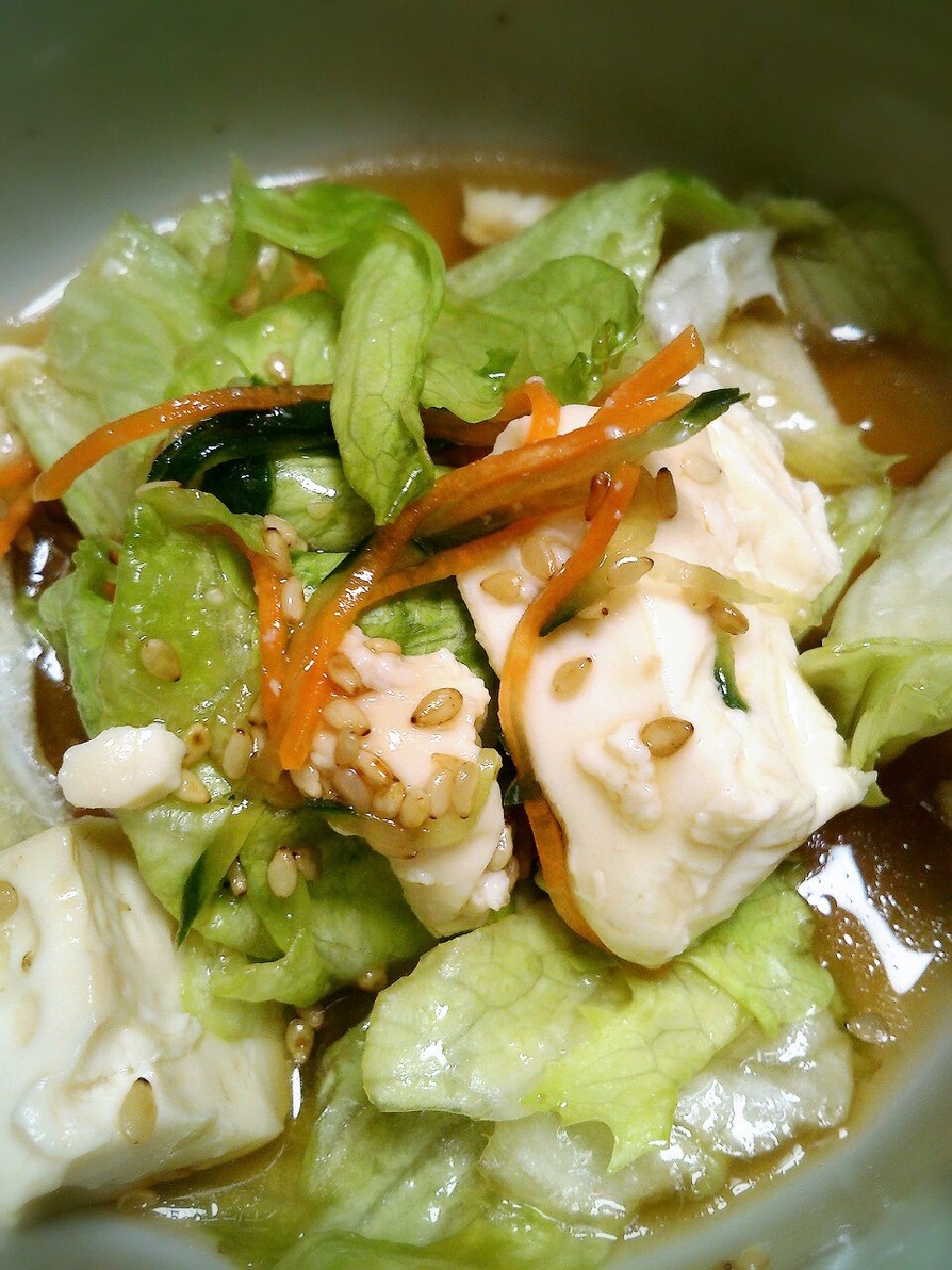 メイソンジャーde中華風豆腐サラダの画像