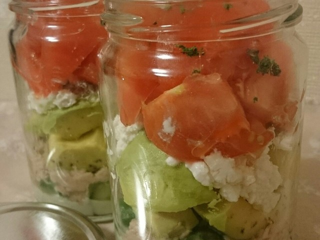 市販のドレッシングでジャーサラダ レシピ 作り方 By 咲耶さくら クックパッド