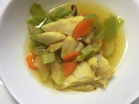 犬ごはん・タラのスープカレー風