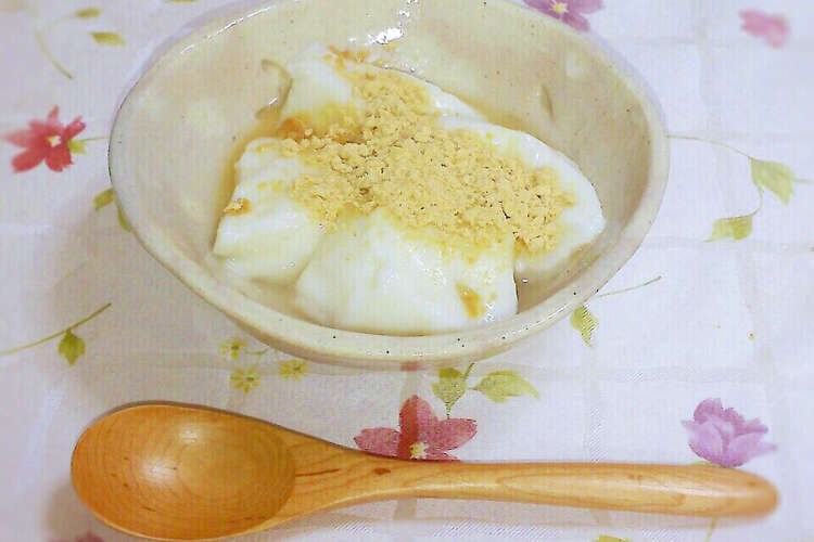 材料3つ片栗粉で簡単 牛乳くずもち レシピ 作り方 By Maron クックパッド 簡単おいしいみんなのレシピが352万品