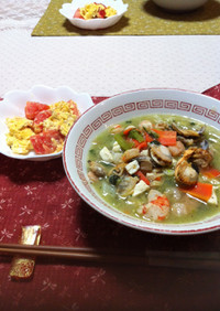 海鮮煮込み麺の献立2月24日