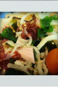 ■簡単お弁当■海藻と切干大根サラダ減量昼