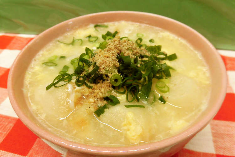 麩と玉子の雑炊 おでんの煮汁リメイク レシピ 作り方 By お魚キッチン クックパッド 簡単おいしいみんなのレシピが354万品