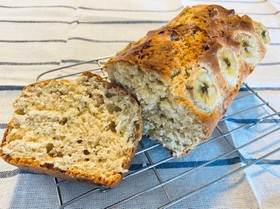 HMで簡単バナナとくるみのパウンドケーキ