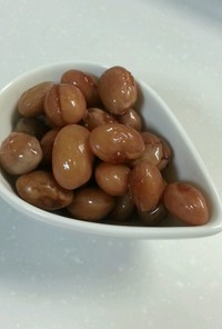 虎豆で煮豆(圧力鍋使用)