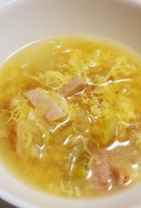 冬瓜と白菜のトロトロたまごスープ