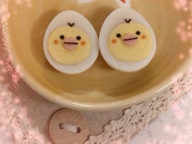 簡単キャラ弁 うずらdeひよこ☆