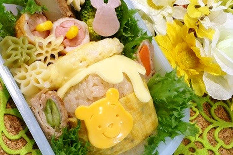くまのプーさんのハニーポットキャラ弁 レシピ 作り方 By キャラ弁さおり クックパッド