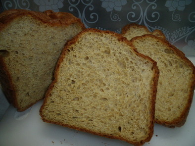 糖質制限　ＨＢでふすま×米ぬかパン　の写真