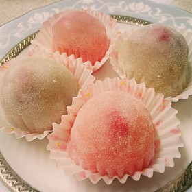 レンジde簡単翌日もやわもちいちご大福