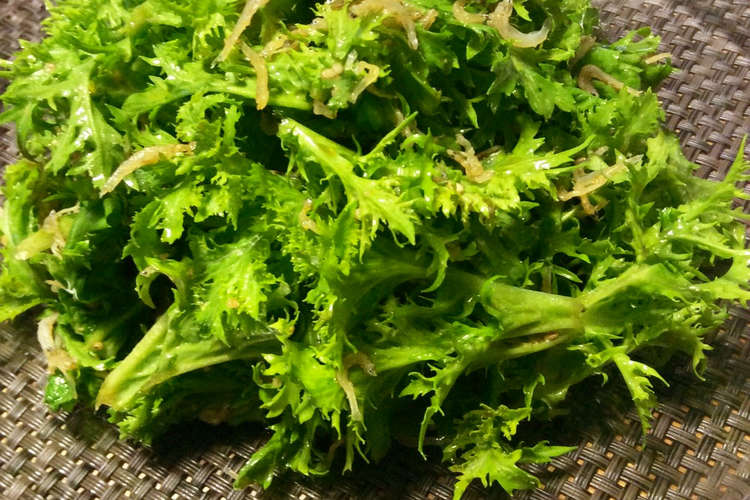 わさび菜とじゃこのサラダ レシピ 作り方 By 山の下の小屋 クックパッド 簡単おいしいみんなのレシピが367万品