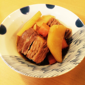 豚の角煮リメイク♡肉じゃが