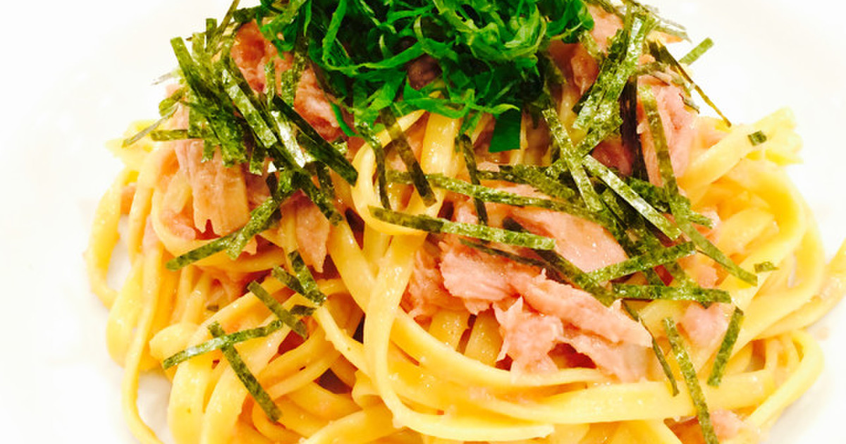 糖質制限パスタ 大葉とツナのたらこパスタ レシピ 作り方 By Delicarbo クックパッド