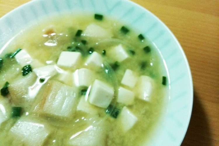 あごだしで 豆腐とお麩の味噌汁 レシピ 作り方 By ヒデとカズのパパ クックパッド