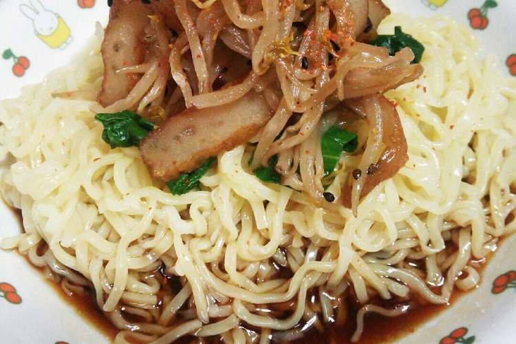 もやしきんぴらの和風マルちゃん冷やし中華 レシピ 作り方 By 砂糖レムコ クックパッド 簡単おいしいみんなのレシピが360万品