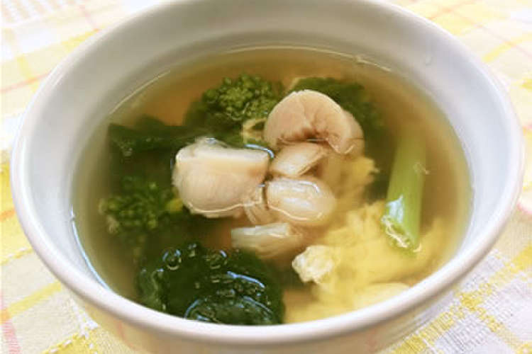 菜の花と帆立の和風スープ レシピ 作り方 By よりみち クックパッド 簡単おいしいみんなのレシピが370万品