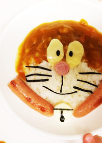 子供が喜ぶドラえもんカレー♪