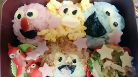 セサミストリート エルモ キャラ弁