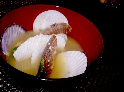 旨い★安い【ホタテ稚貝の味噌汁】(^^♪の写真