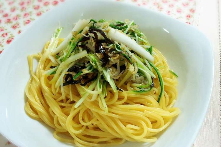 しらす入りネギと水菜の和風パスタ レシピ 作り方 By 築地魚河岸の嫁 クックパッド 簡単おいしいみんなのレシピが378万品