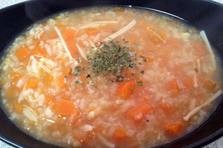 人参コンソメリゾット レシピ 作り方 By Bau109 クックパッド