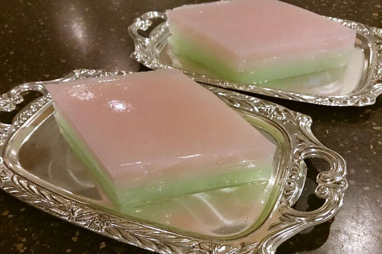 １時間で出来ちゃう 菱餅風 寒天デザート レシピ 作り方 By はな こあらまま クックパッド