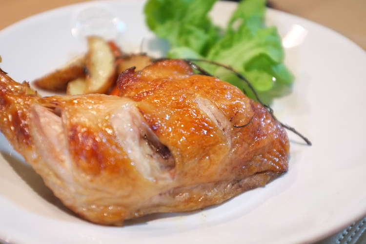 骨付き鶏もも肉のオーブン焼き レシピ 作り方 By Sachi5 クックパッド 簡単おいしいみんなのレシピが375万品
