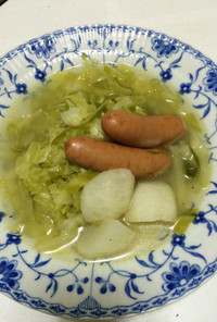 キャベツたっぷり簡単スープ