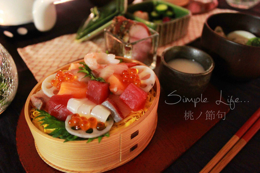 ひな祭り・お祝いの席に!!　ちらし寿司の画像