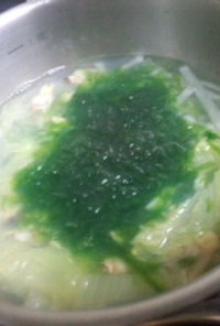 生海苔の中華スープ