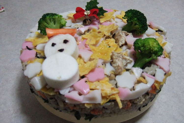和風クリスマスケーキ寿司 レシピ 作り方 By ちびどっく クックパッド 簡単おいしいみんなのレシピが349万品