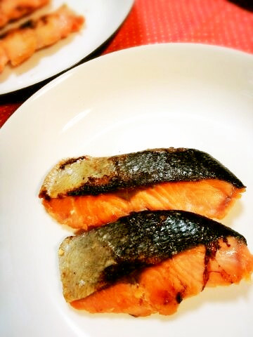 自家製♡鮭の西京味噌漬け焼き～♪の画像