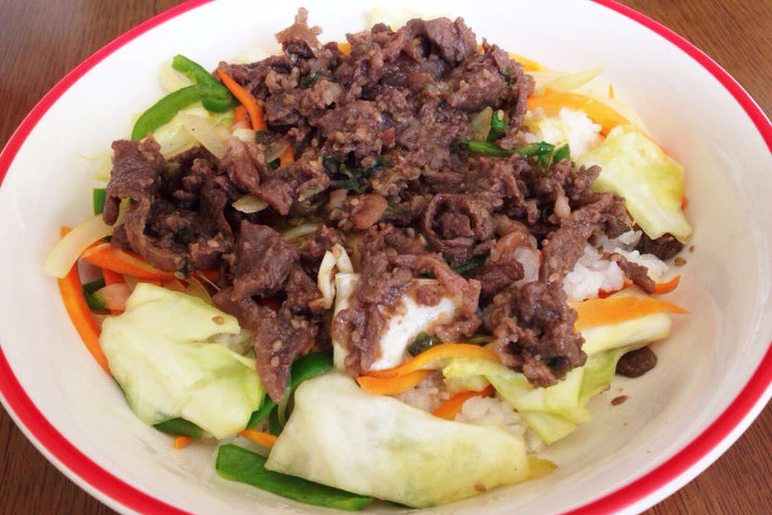 コストコ プルコギ アレンジ丼 レシピ 作り方 By Mipo81 クックパッド 簡単おいしいみんなのレシピが378万品