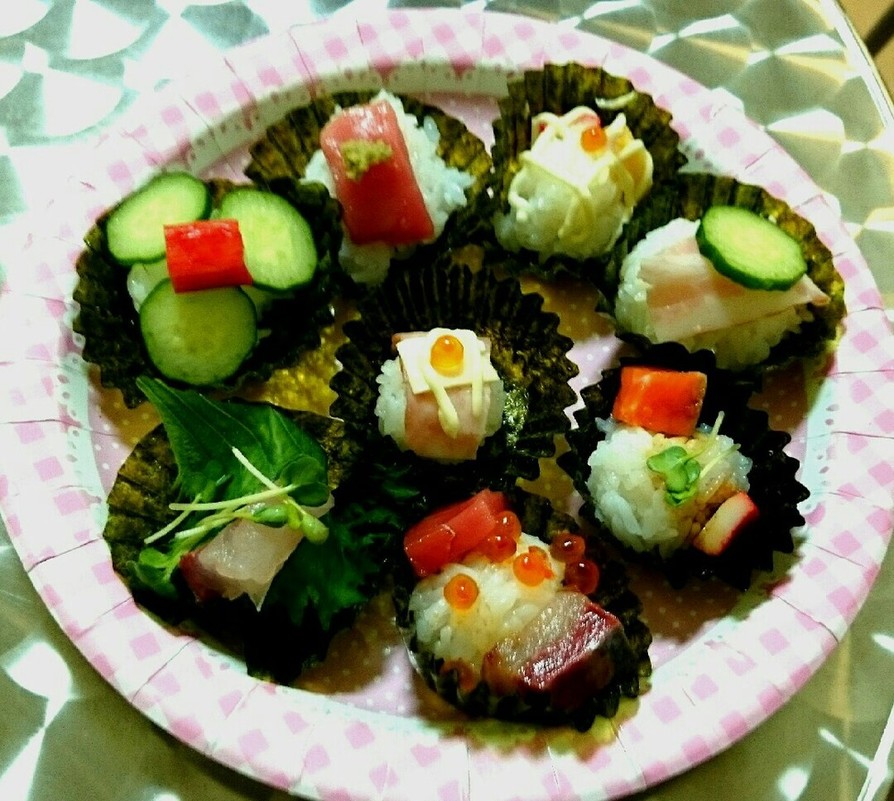 簡単❗ひな祭りは作って食べる♥手まり寿司の画像