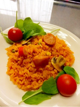 野菜ジュース炊き込みピラフ・炊き込みご飯