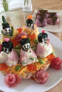 雛祭り❤︎ちらし寿司ケーキ