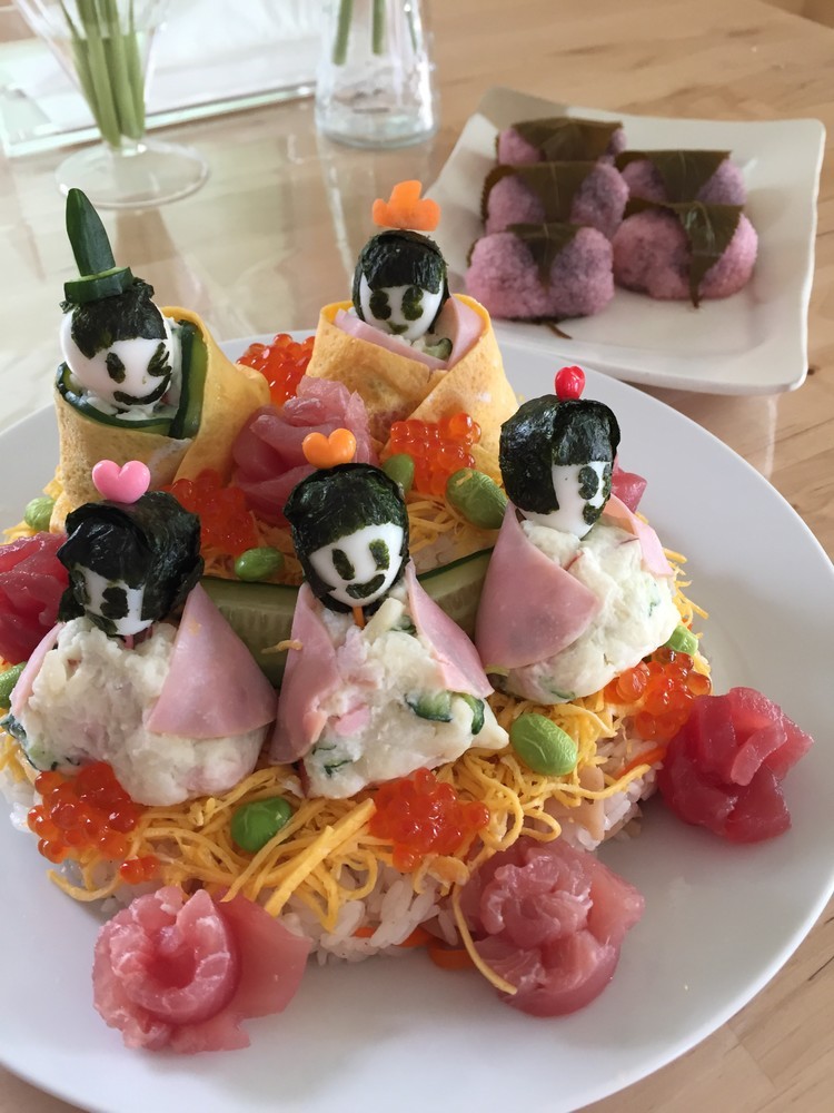 雛祭り❤︎ちらし寿司ケーキの画像