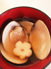 雛祭りに(*^^*)蛤のお吸い物の写真